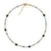 Colier malachit natural turcoaz african