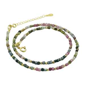 Colier turmalina multicolor 2mm - Iris