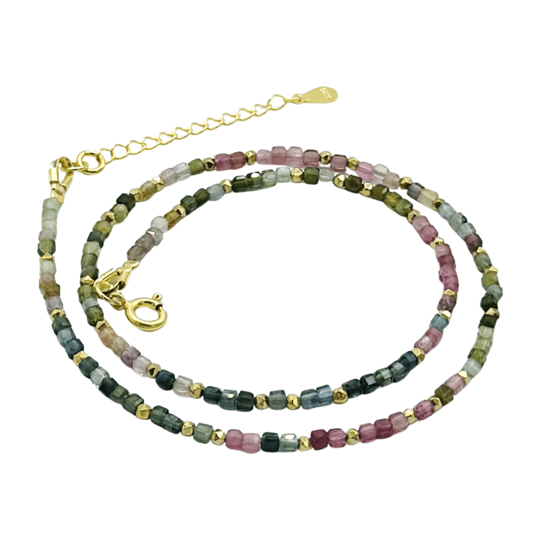 Colier turmalina multicolor 2mm - Iris