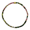 Bratara turmalina multicolor subtire cuburi elastica