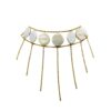 Choker perle albe coin 20mm cu efect de cascada, lucrat manual.
