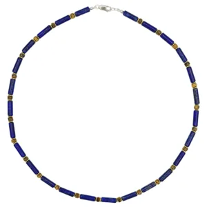Colier cu lapis lazuli si ochi de tigru Veritas