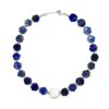 Colier lapis lazuli perla disc nyx