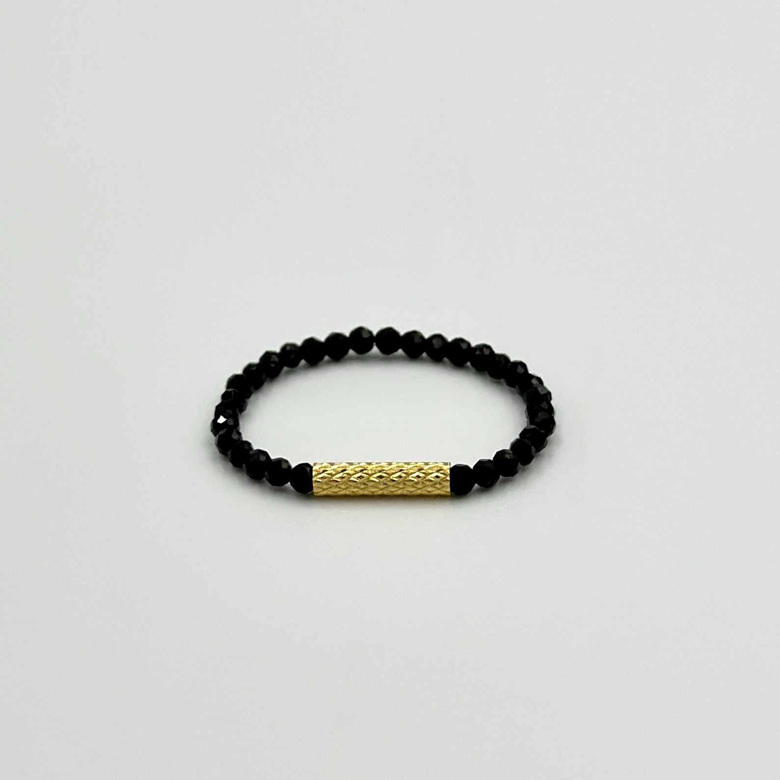 Inel cu spinel negru si argint Anubis4