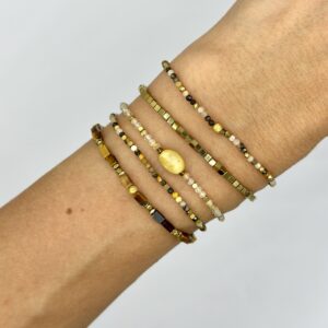 Set bratari pietre semipretioase jasp bumble bee cuart cu rutil auriu ochi de tigru hematit4